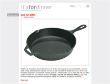 Tablet Screenshot of itsfordinner.com